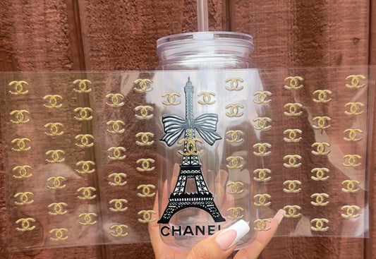 ✨ 26-24 oz. Parisian Glam Chanel-Inspired Cup