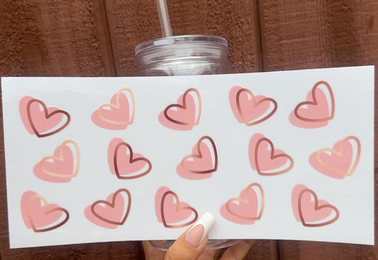 💗 16-24 oz. Blushing Hearts Pink Heart Cup
