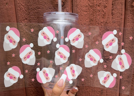 🎅 16-24 oz. Pink Santa Cup