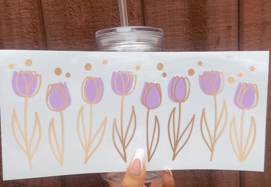 🌷 16-24 oz. Lavender Tulip Garden Cup