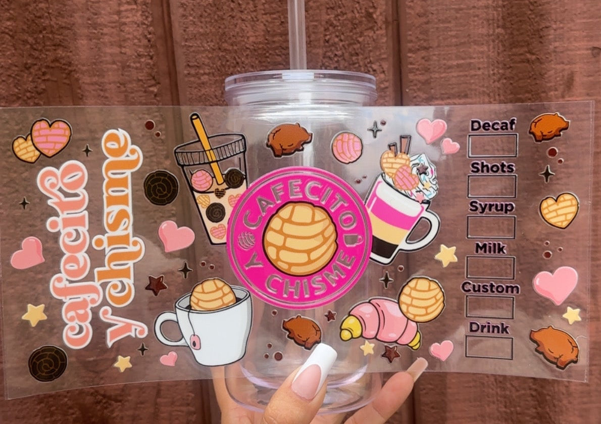 ☕ 16 oz. “Cafecito y Chisme” Cup