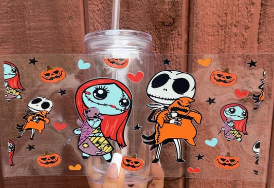 🎃 16-24 oz Jack & Sally Halloween Cup