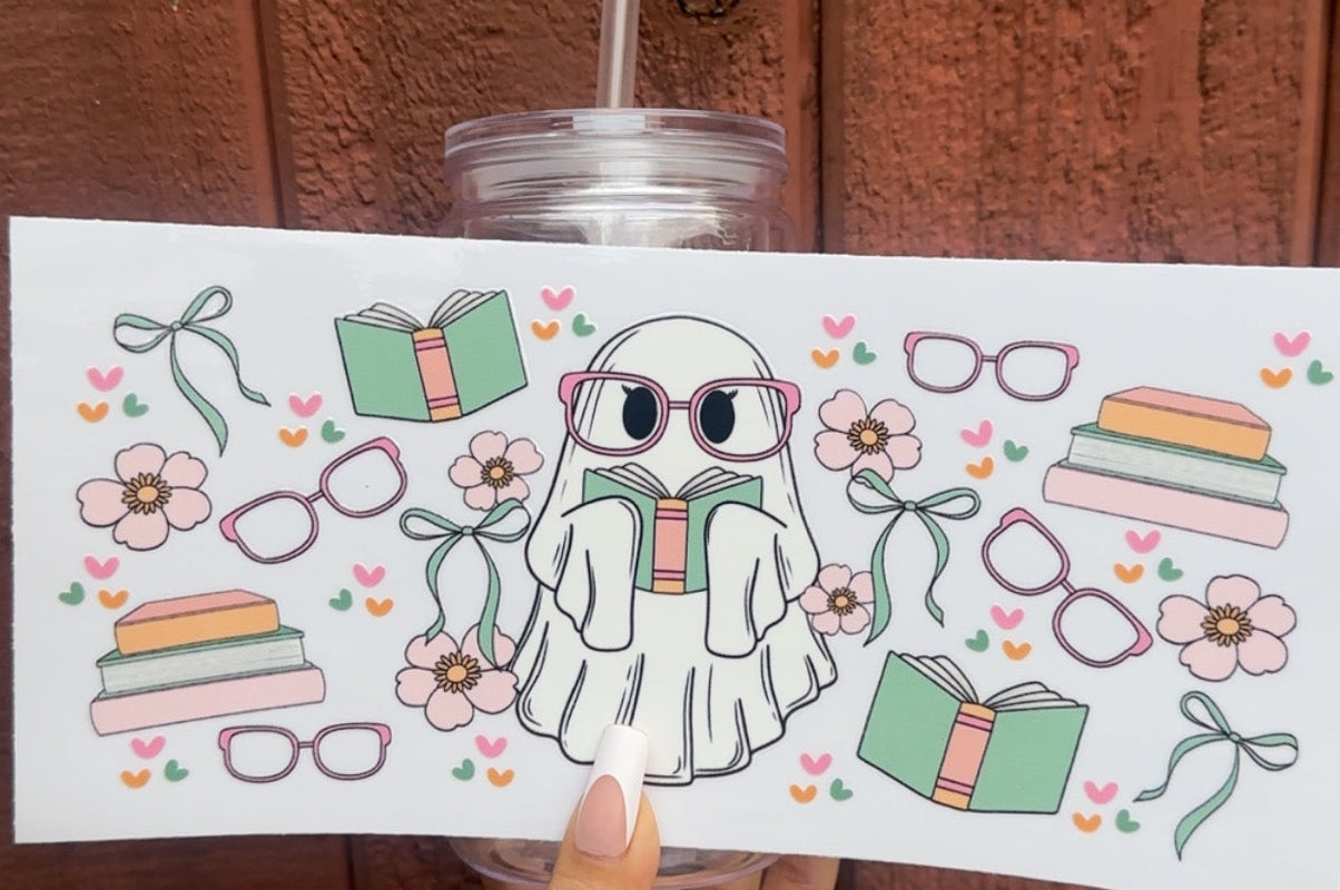 ๐ 16-24 oz. Bookish Ghost Cup