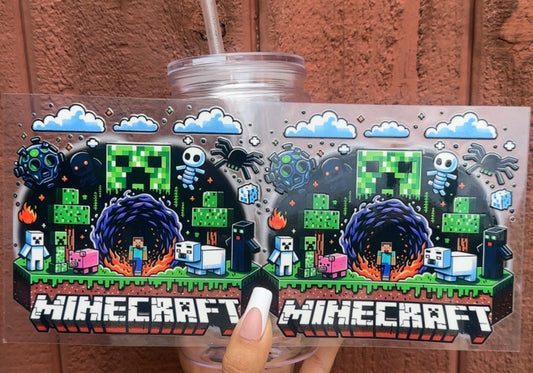 🎮 16 oz. Pixel Adventure – Minecraft Tumbler