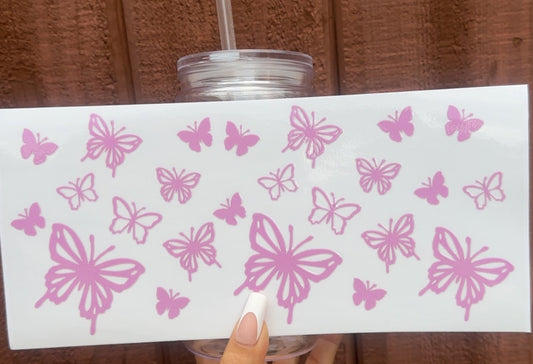 💜 16-24 oz. Purple Butterfly Breeze Cup