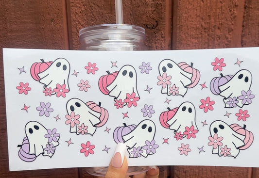 💜 16-24 oz Pastel Pumpkin Ghost Cup