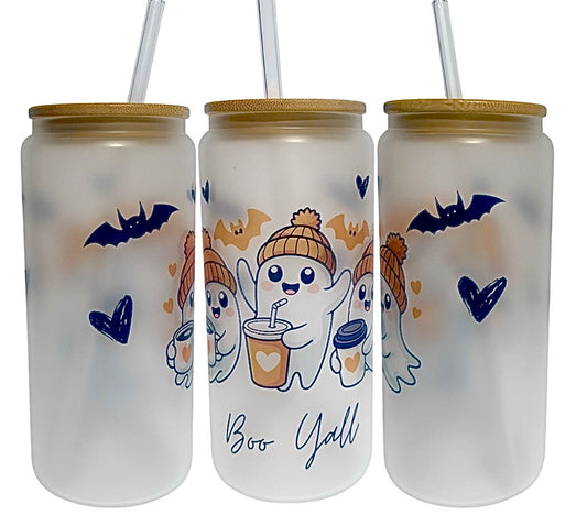 20 oz Cute “Boo Yall” Ghost Cup