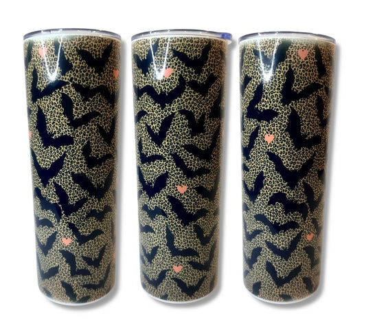 20 oz. Leopard Bat Tumbler
