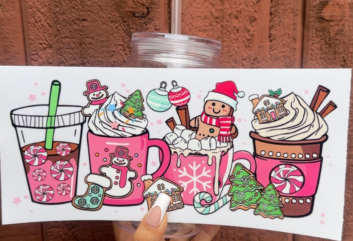 ☕ 16 oz. Cozy Christmas Drinks Cup