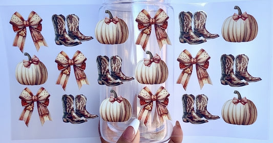 16-24 oz. Boots, Bows & Pumpkins Fall Cup