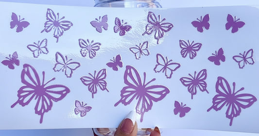 💜 16-24 oz. Purple Butterfly Breeze Cup
