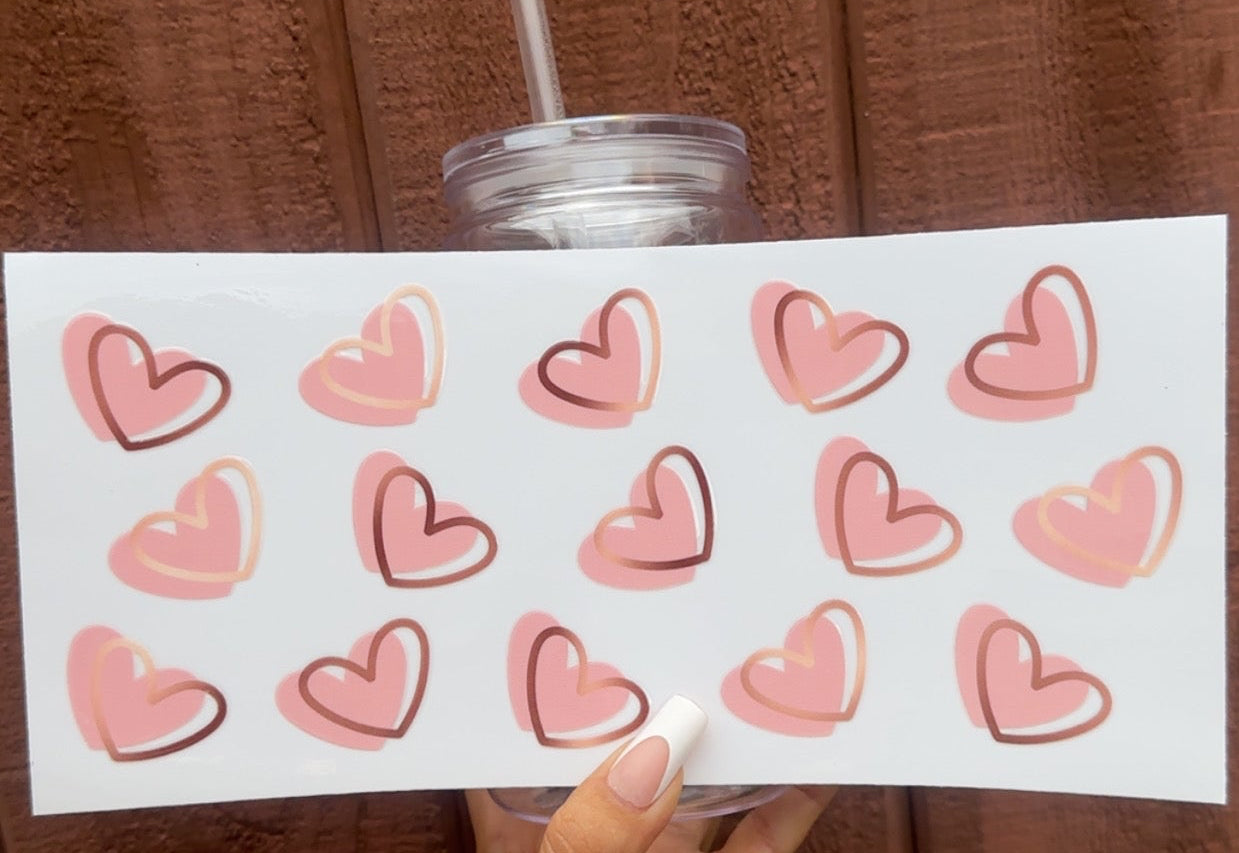 💗 16-24 oz. Blushing Hearts Pink Heart Cup