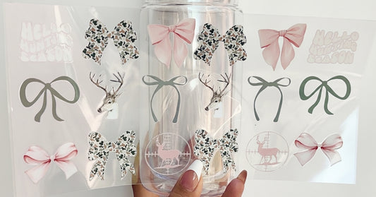 🎀 16-24 oz. “Hello Hunting Season” Pink Camo Deer Cup