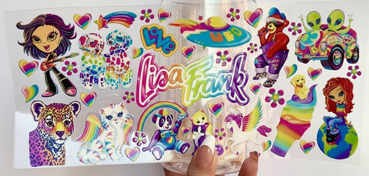 🌈 16-24 oz. Lisa Frank – Colorful 90s-Inspired Cup