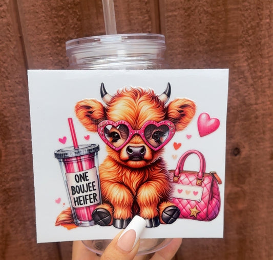 💅 16-24 Oz. “One Boujee Heifer” Cup