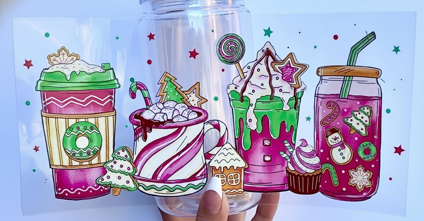 🍭 16 oz.Festive Holiday Drink Cup