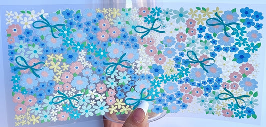 🌸 16 oz. Blue Spring Garden Cup