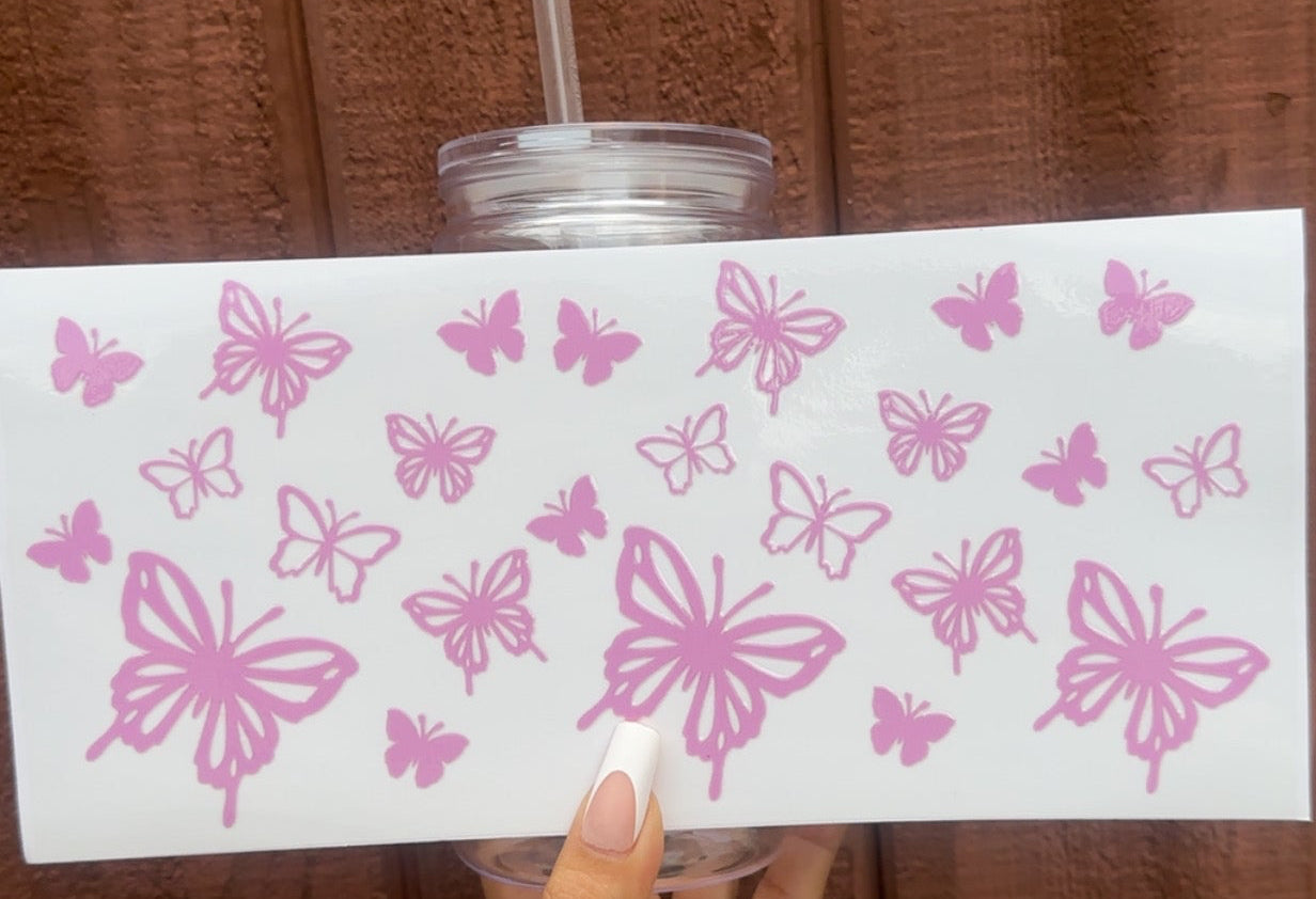 💜 16-24 oz. Purple Butterfly Breeze Cup