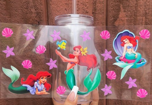 🧜‍♀️ 16-24 oz. Under the Sea – The Little Mermaid-Inspired Cup