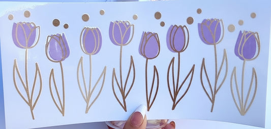 🌷 16-24 oz. Lavender Tulip Garden Cup