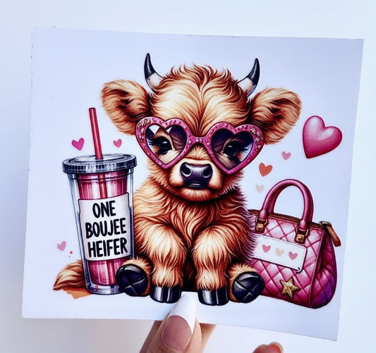 💅 16-24 Oz. “One Boujee Heifer” Cup