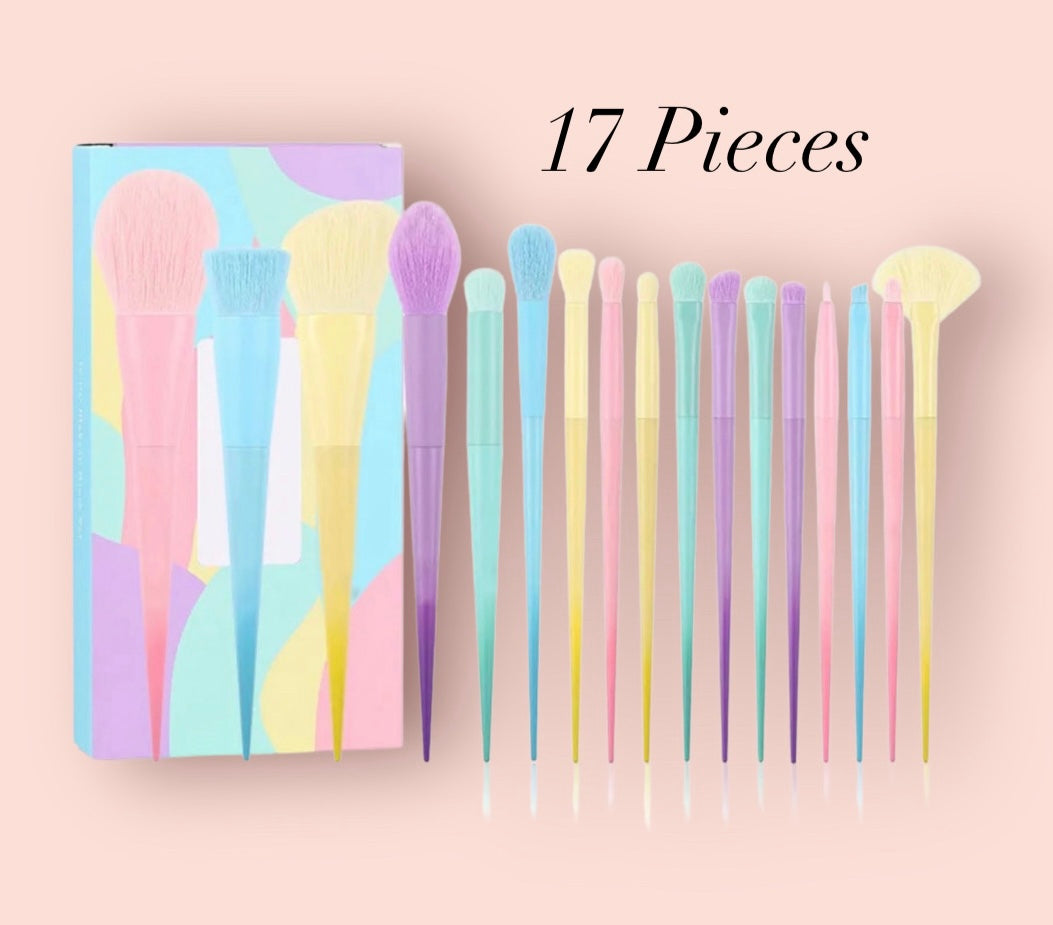 17pc Makeup Brush Set