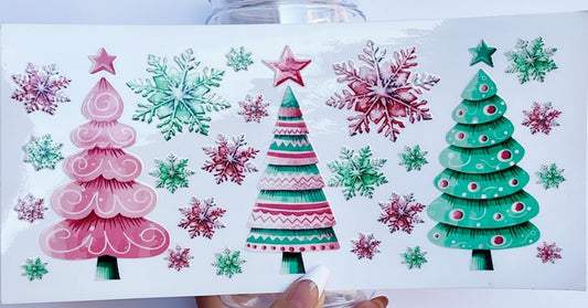 🎄 16-24 oz.Whimsical Christmas Tree Cup