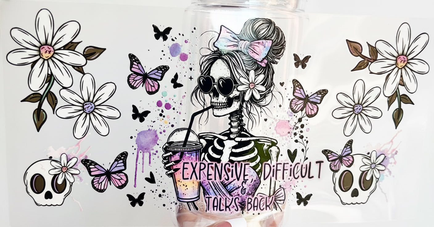 💀🌸🦋 Expensive, Difficult & Talks Back Cup