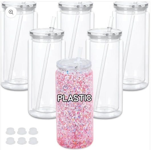 20 oz Acrylic Snowglobe Tumbler