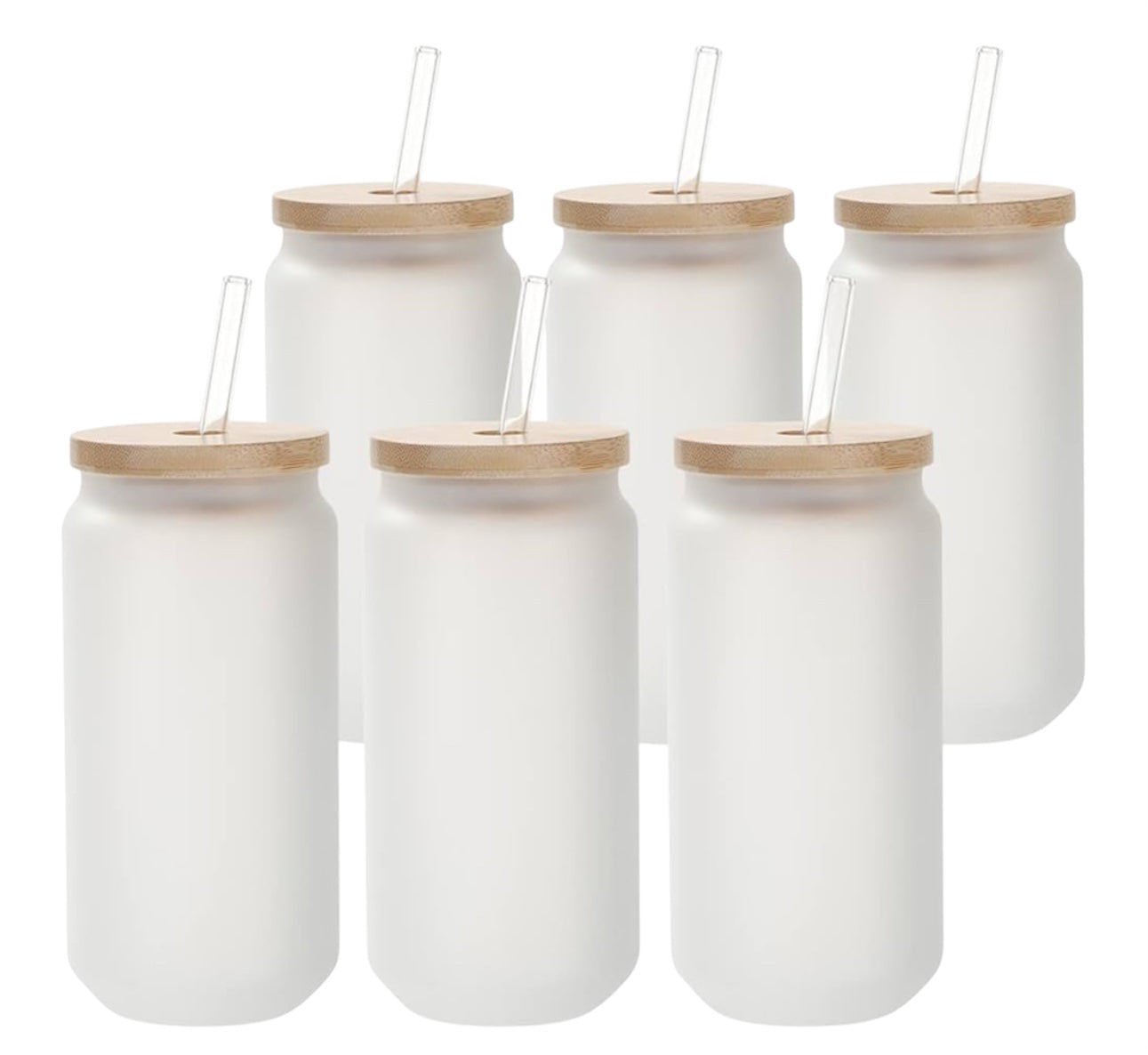 Frosted 18 OZ with Bamboo Lid Tumbler