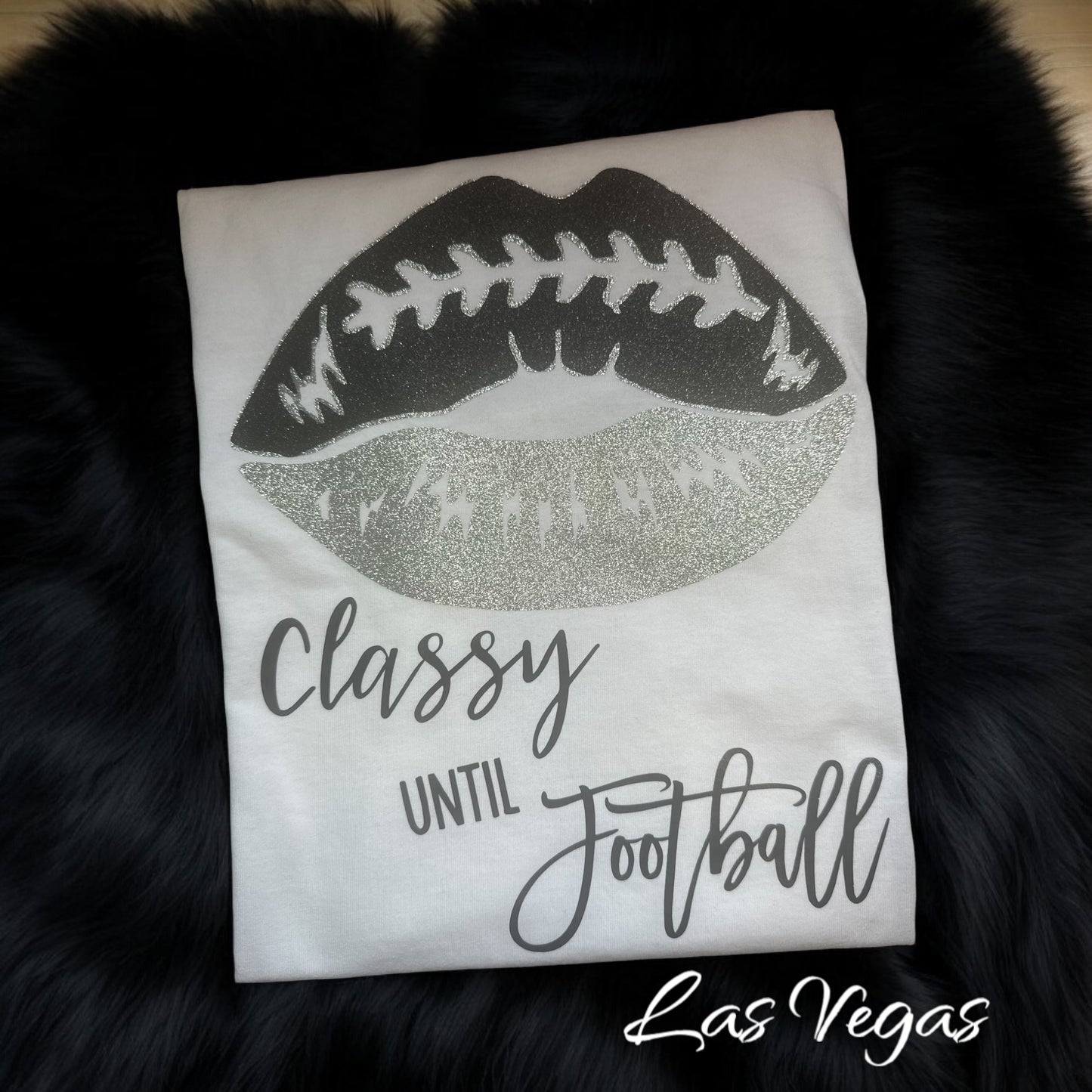 Football Lips “Classy Until Football” T-Shirt