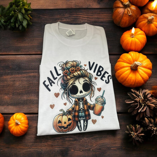 Cute “Fall Vibes” Skeleton